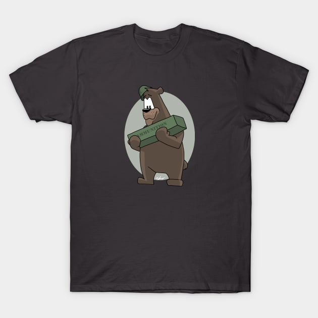 Soldier Bear T-Shirt by Tuckerjoneson13